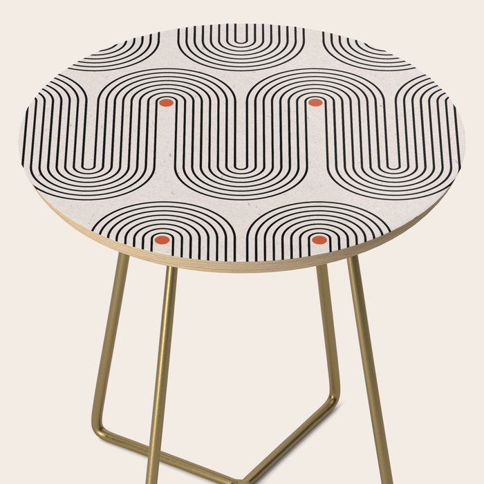 Modern Patter Minimalist Shapes Side Table Gallery Image 2