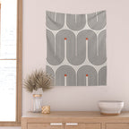 Modern Patter Minimalist Shapes Wall Tapestry Gallery Image 2