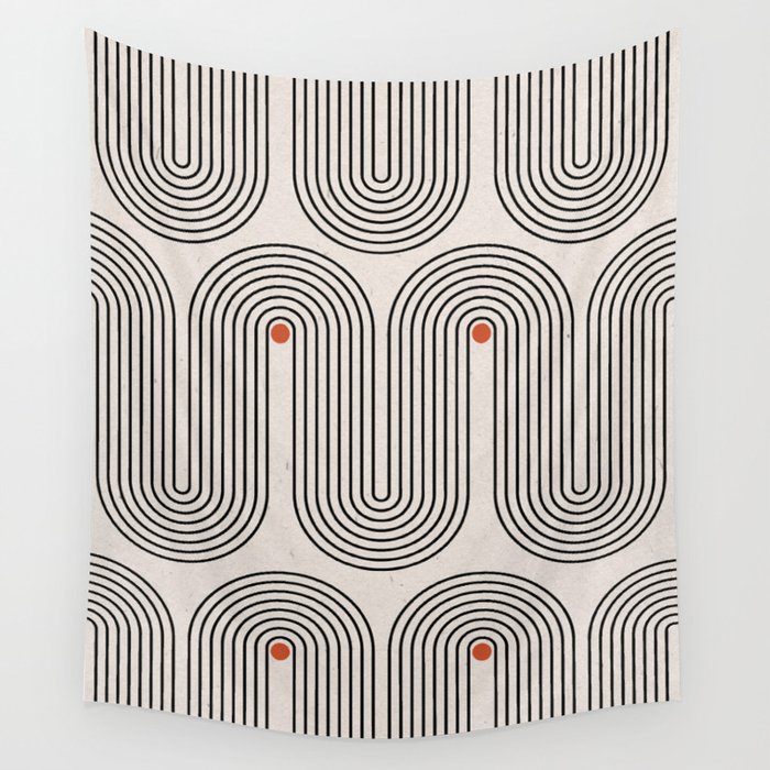 Modern Patter Minimalist Shapes Wall Tapestry Gallery Image 1