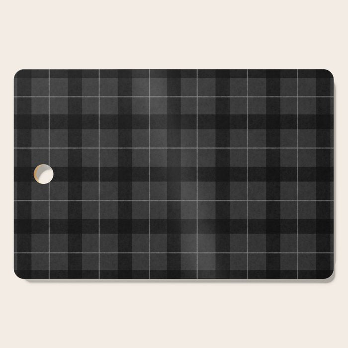 Black And Gray Plaid Cutting Board Gallery Image 1