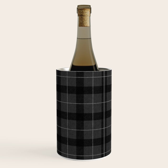 Black And Gray Plaid Wine Chiller Gallery Image 2