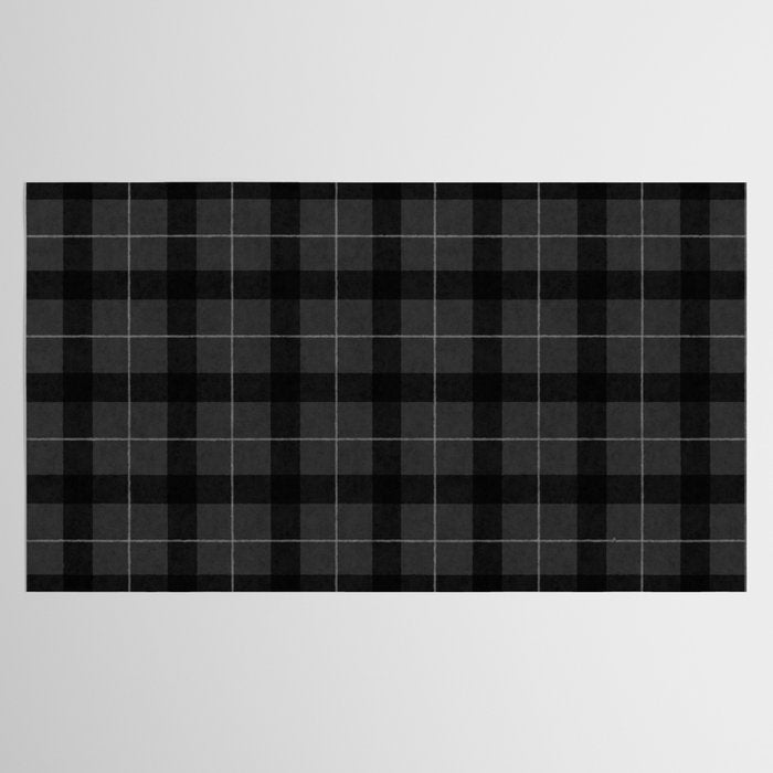Black And Gray Plaid Tablecloth Gallery Image 2