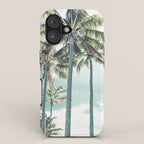Under the palms iPhone Case Gallery Image 1