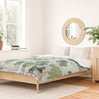 Vintage Chinoiserie Summer Pagoda Bridge Garden Landscape Duvet Cover Gallery Image 2