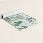 Vintage Chinoiserie Summer Pagoda Bridge Garden Landscape Yoga Mat Gallery Image 2