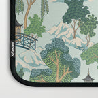 Vintage Chinoiserie Summer Pagoda Bridge Garden Landscape Laptop Sleeve Gallery Image 3