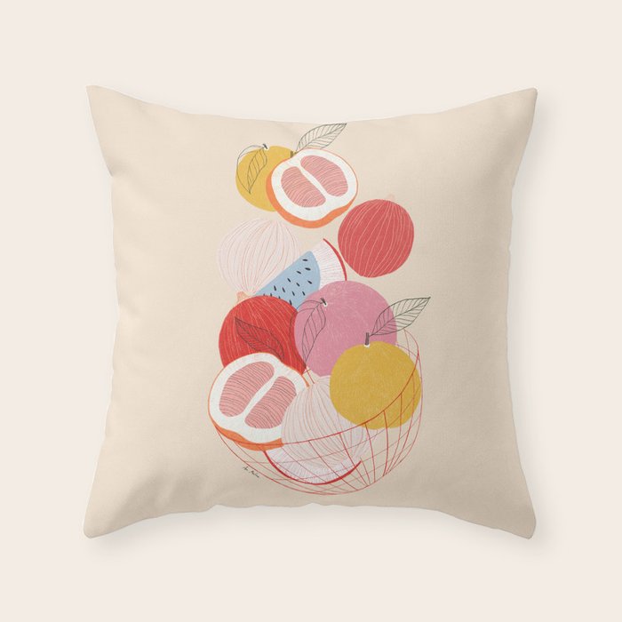 Fruit basket I Throw Pillow Gallery Image 2