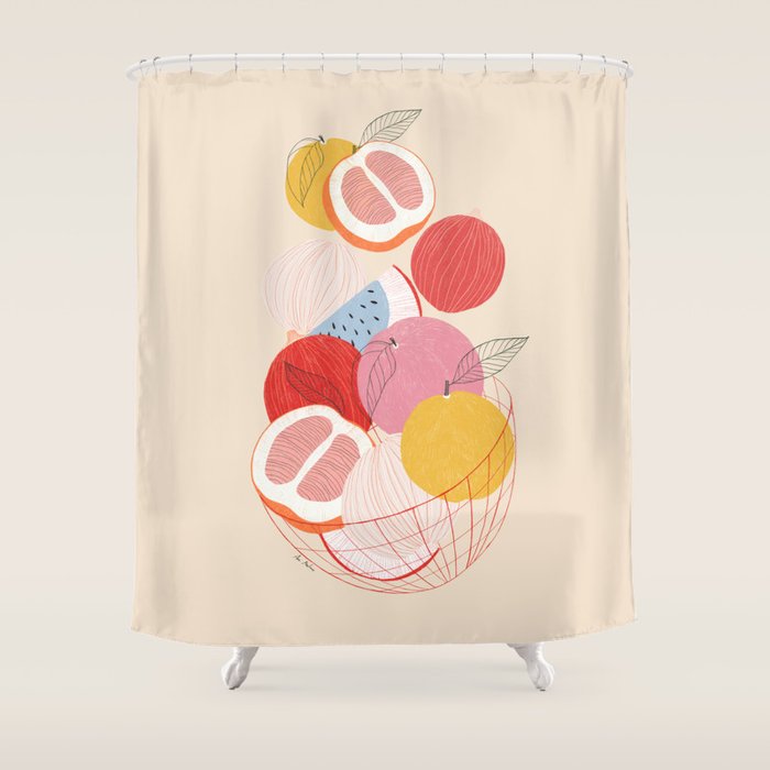Fruit basket I Shower Curtain Gallery Image 1