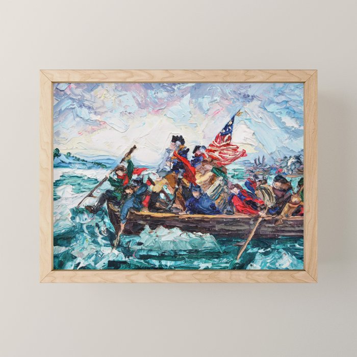 Washington Crossing the Delaware Mini Art Print Gallery Image 1