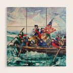 Washington Crossing the Delaware Wood Wall Art Gallery Image 1