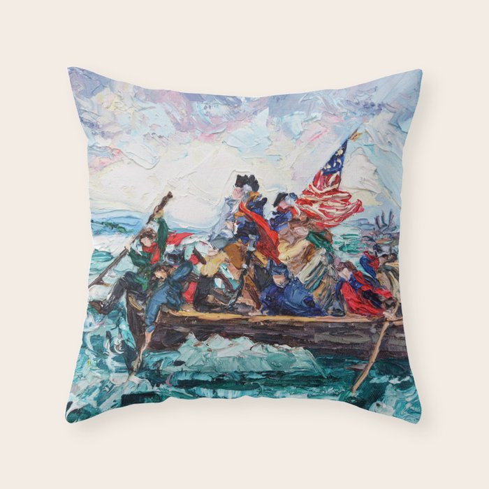 Washington Crossing the Delaware Throw Pillow Gallery Image 6