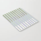 Block print geometrics stripes sage Notebook Gallery Image 2
