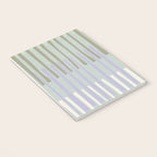 Block print geometrics stripes sage Notebook Gallery Image 3