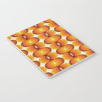 Orange, Brown, and Ivory Retro 1960s Wavy Pattern Notebook Gallery Image 3