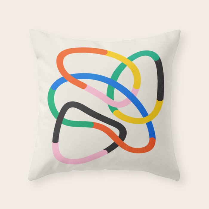 Synchrony: Bauhaus 1919 Exhibition 01 Throw Pillow Gallery Image 6