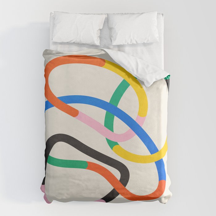 Synchrony: Bauhaus 1919 Exhibition 01 Duvet Cover Gallery Image 1