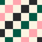 Checker racing stripes - green pink Coffee Mug Gallery Image 2