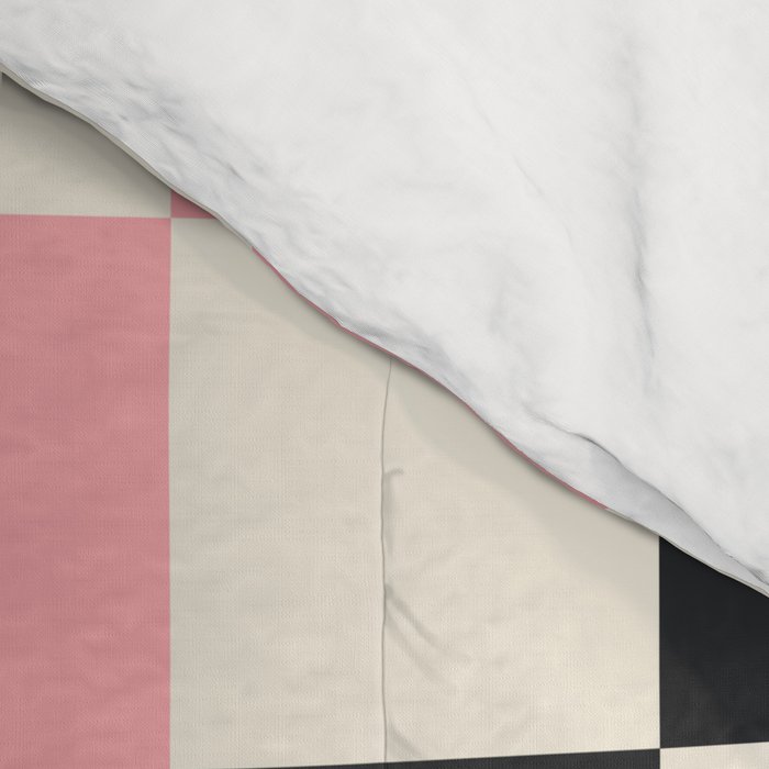 Checker racing stripes - green pink Comforter Gallery Image 4