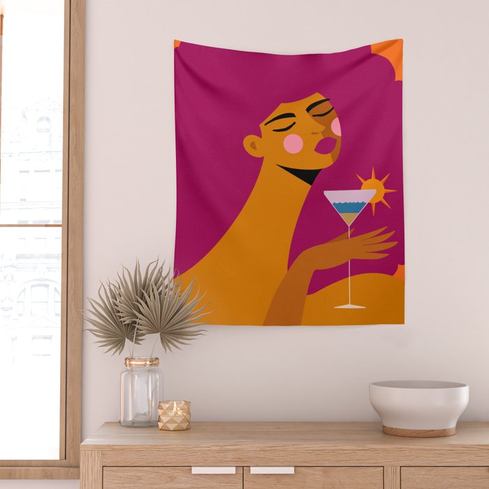 Summer Solstice Sip Wall Tapestry Gallery Image 2