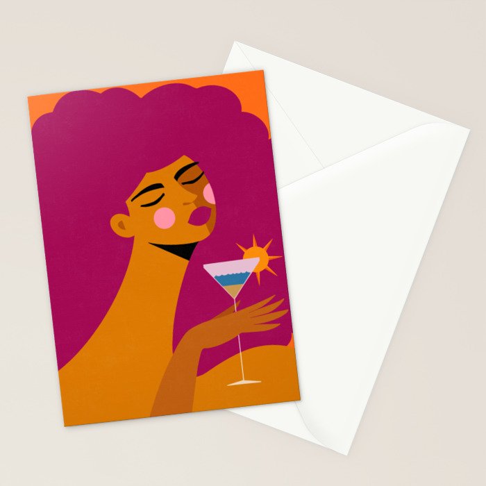 Summer Solstice Sip Stationery Card Gallery Image 2