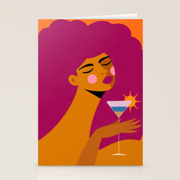 Summer Solstice Sip Stationery Card Gallery Image 1