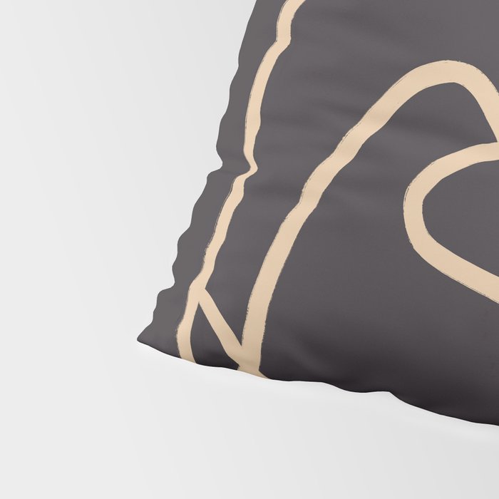 Abstract Line Art Cat 2 Pillow Sham Gallery Image 4