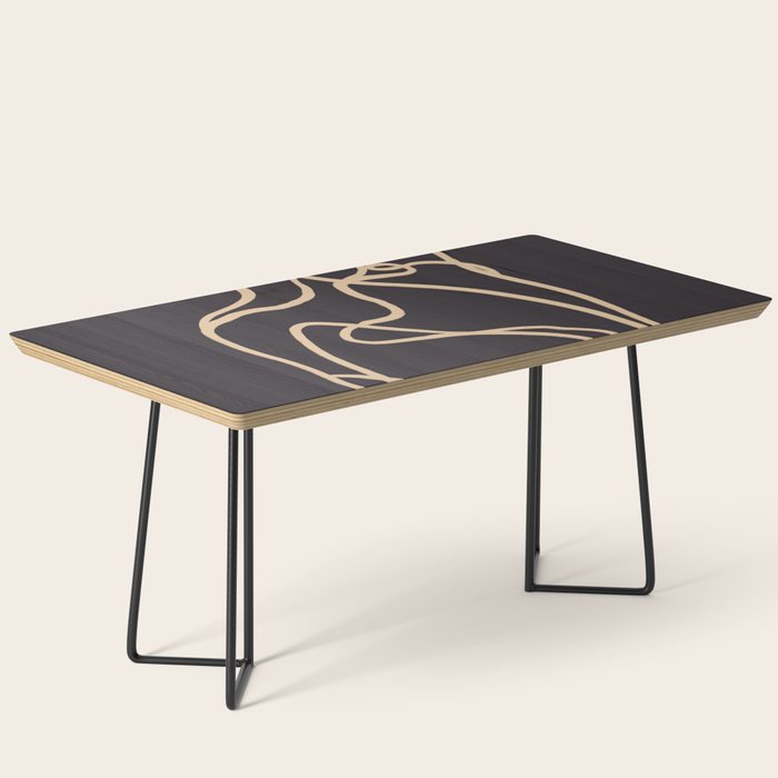 Abstract Line Art Cat 2 Coffee Table Gallery Image 1