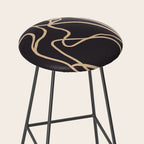 Abstract Line Art Cat 2 Stool Gallery Image 2