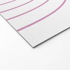 Minimal Arch XXVI White and Pink Modern Geometric Lines Welcome Mat Gallery Image 2