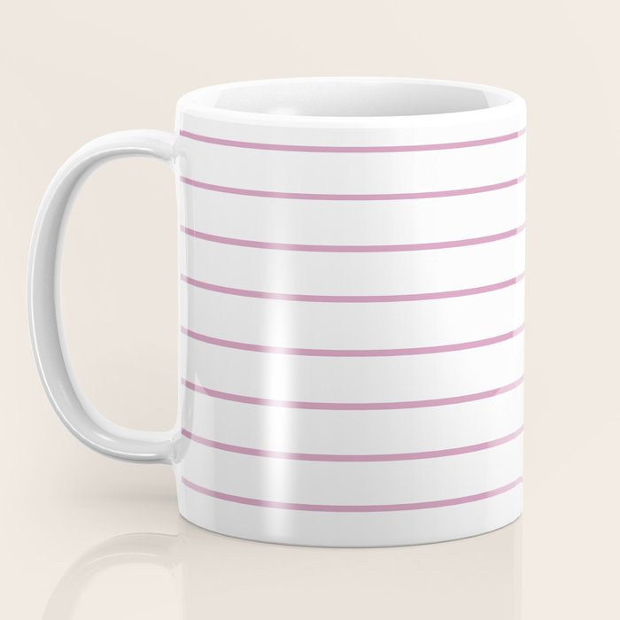 Minimal Arch XXVI White and Pink Modern Geometric Lines Coffee Mug Gallery Image 3