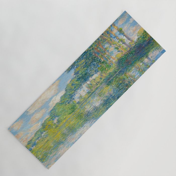 Claude Monet - Poplars on the Epte (1891) Yoga Mat Gallery Image 1