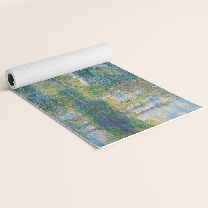 Claude Monet - Poplars on the Epte (1891) Yoga Mat Gallery Image 2