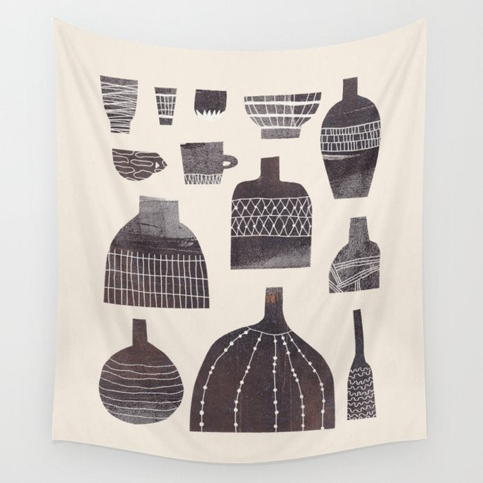 Pottery and Patterns #2 Wall Tapestry Gallery Image 4