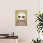 Sloth Animal Portrait Poster Gallery Image 2