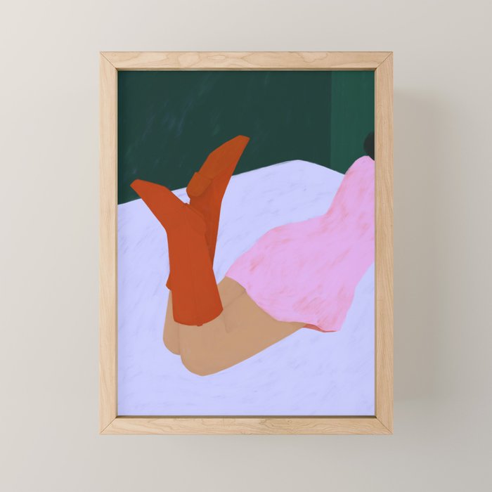 red boots Mini Art Print Gallery Image 1