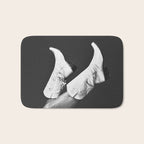These Boots - Noir / Black & White Bath Mat Gallery Image 1