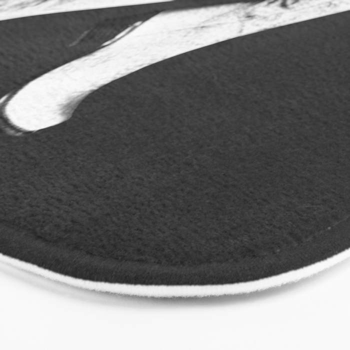 These Boots - Noir / Black & White Bath Mat Gallery Image 3