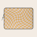 Check I - Yellow Twist â Checkerboard Print Laptop Sleeve Gallery Image 1