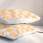 Check I - Yellow Twist â Checkerboard Print Pillow Sham Gallery Image 3
