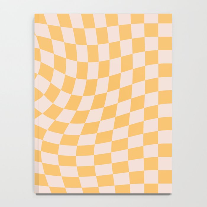 Check I - Yellow Twist â Checkerboard Print Notebook Gallery Image 4