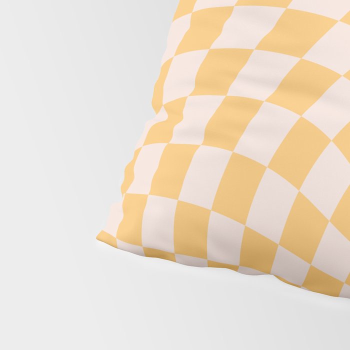 Check I - Yellow Twist â Checkerboard Print Pillow Sham Gallery Image 4