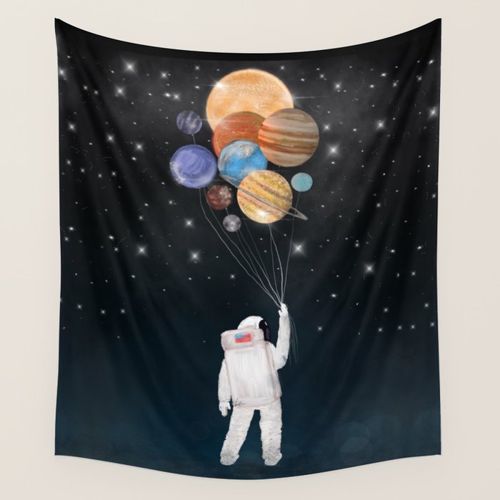 balloon universe Wall Tapestry Gallery Image 4