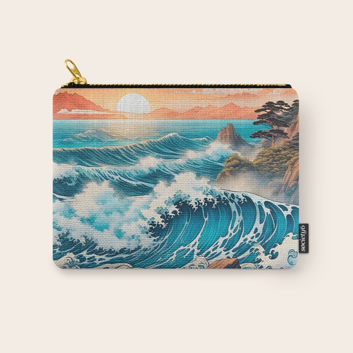 The Urge - A Contemporary Ukiyo-e Nature Landscape Carry All Pouch Gallery Image 1