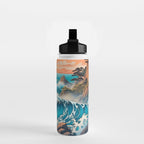 The Urge - A Contemporary Ukiyo-e Nature Landscape Water Bottle Gallery Image 2