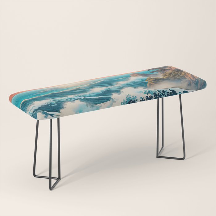 The Urge - A Contemporary Ukiyo-e Nature Landscape Bench Gallery Image 1