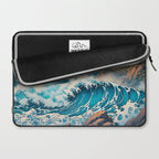 The Urge - A Contemporary Ukiyo-e Nature Landscape Laptop Sleeve Gallery Image 2