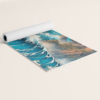 The Urge - A Contemporary Ukiyo-e Nature Landscape Yoga Mat Gallery Image 2