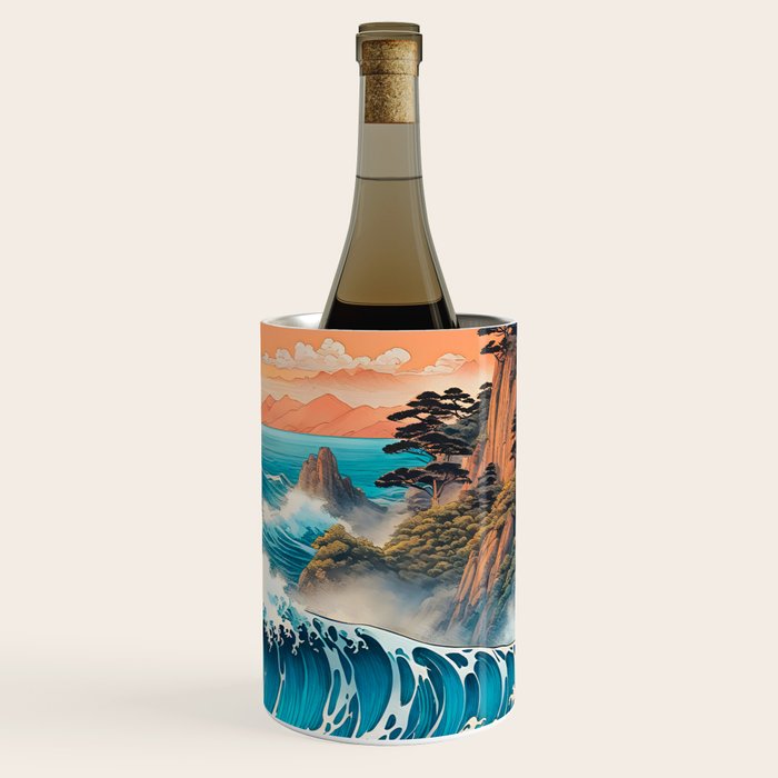 The Urge - A Contemporary Ukiyo-e Nature Landscape Wine Chiller Gallery Image 3