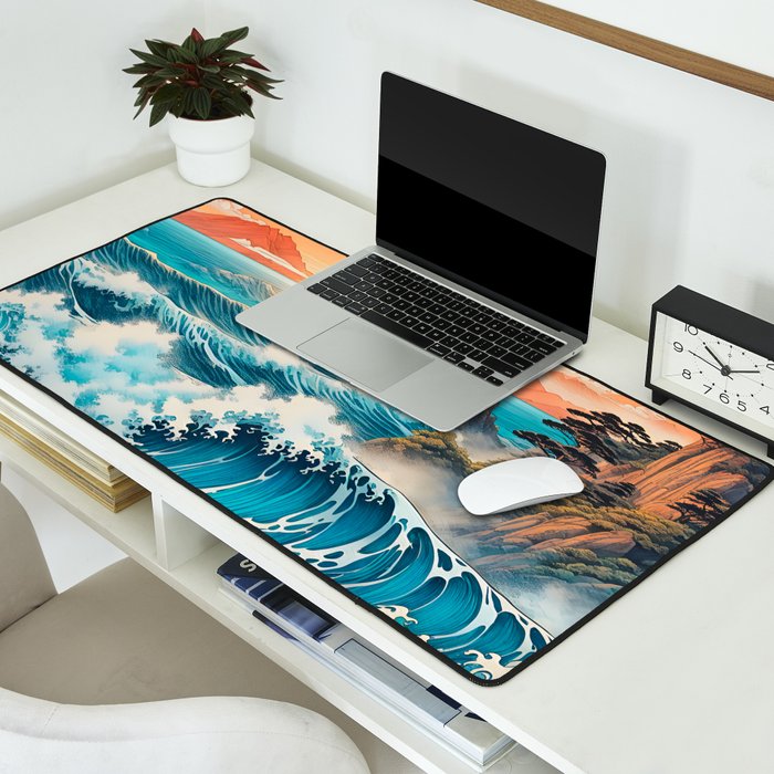 The Urge - A Contemporary Ukiyo-e Nature Landscape Desk Mat Gallery Image 2
