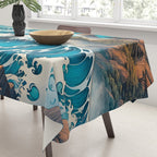 The Urge - A Contemporary Ukiyo-e Nature Landscape Tablecloth Gallery Image 3